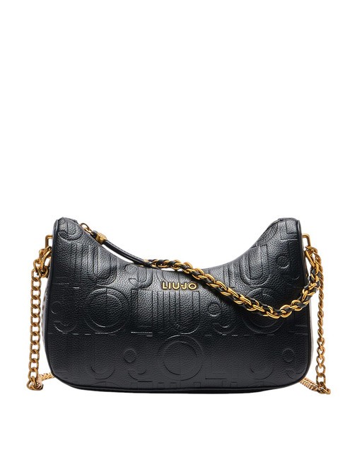 LIUJO ADONIDE Borsa a tracolla logo all over NERO - Borse Donna