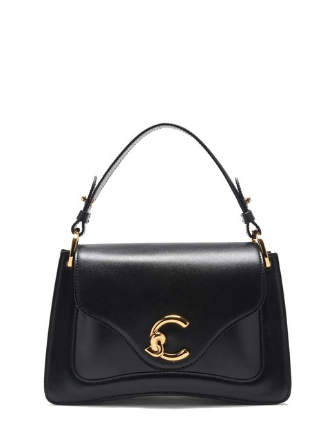 COCCINELLE C-ME CALF COCKER Borsa piccola in pelle con tracolla Nero - Borse Donna