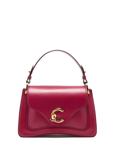 COCCINELLE C-ME CALF COCKER Borsa piccola in pelle con tracolla sangria - Borse Donna