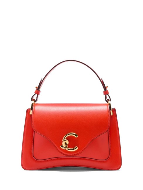 COCCINELLE C-ME CALF COCKER Borsa piccola in pelle con tracolla gazpacho - Borse Donna