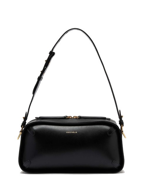 COCCINELLE MALETA CALF Borsa  a spalla in pelle liscia Nero - Borse Donna