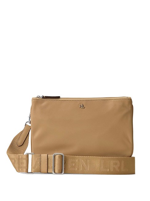 RALPH LAUREN LANDYN Borsa piatta a tracolla in nylon khaki/khaki - Borse Donna