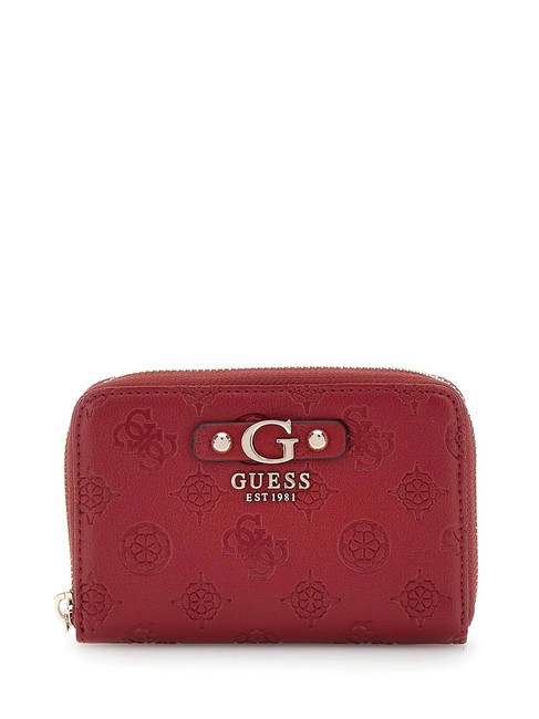 GUESS GERTY Portafoglio medio logo peony claret - Portafogli Donna