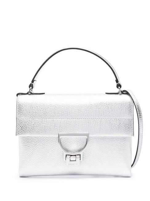 COCCINELLE ARLETTIS Mini bag in pelle martellata SILVER - Borse Donna