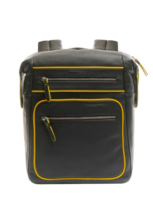 MOMO DESIGN BICOLOR Zaino in pelle porta pc 13" black - Zaini da lavoro porta PC