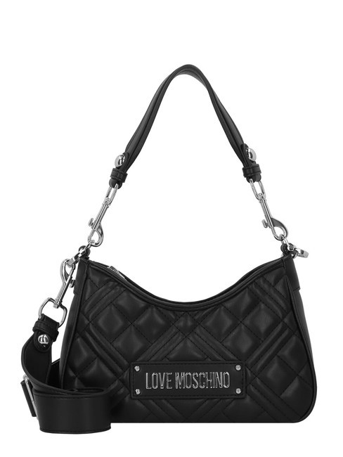 LOVE MOSCHINO GEOMETRIC QUILTED Borsa a tracolla Nero/nero - Borse Donna