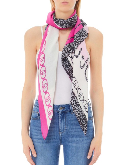 LIUJO MACULA Foulard pink berry - Sciarpe