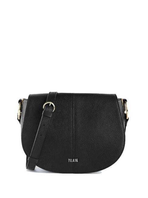 ALVIERO MARTINI PRIMA CLASSE UNIVERSAL Borsa a tracolla in pelle con patta Nero - Borse Donna