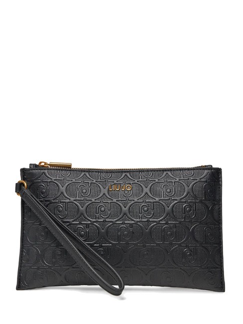 LIUJO CALIWEN Pochette con polsierina NERO - Borse Donna