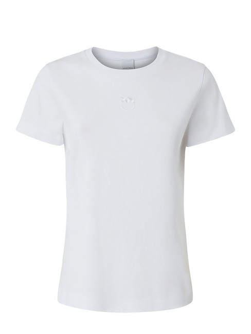 PINKO BUSSOLOTTO T-shirt con logo bianco brill. - T-shirt e Top Donna