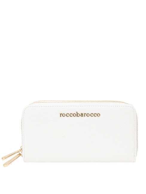 ROCCOBAROCCO CLAIR Portafoglio zip around white - Portafogli Donna