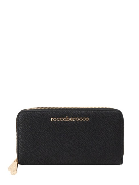 ROCCOBAROCCO CLAIR Portafoglio zip around black - Portafogli Donna