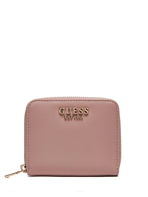 GUESS LAUREL  Mini Portafoglio zip around ROSE - Portafogli Donna