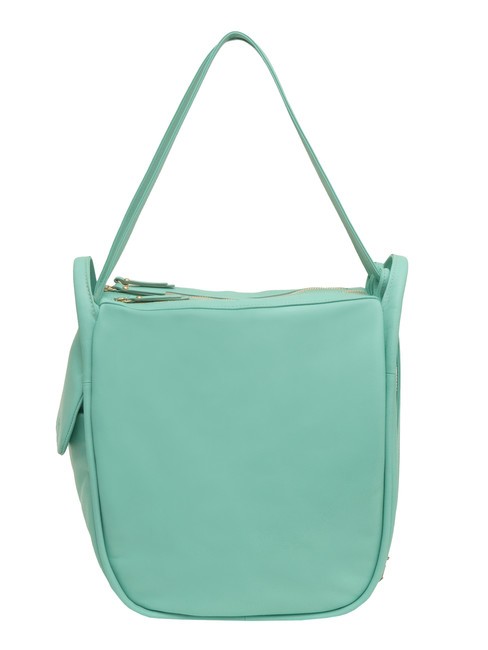 LESAC TRIO Zaino sacca in pelle nappa verde salvia chiaro - Borse Donna