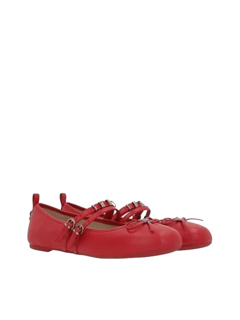 PINKO GIOIA Ballerine in pelle con due cinturini red - Scarpe Donna