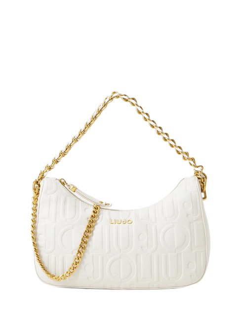 LIUJO ADONIDE Borsa a tracolla logo all over cream - Borse Donna