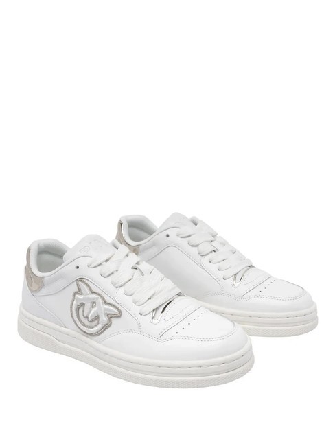 PINKO MANDY Senakers in pelle white/silver - Scarpe Donna