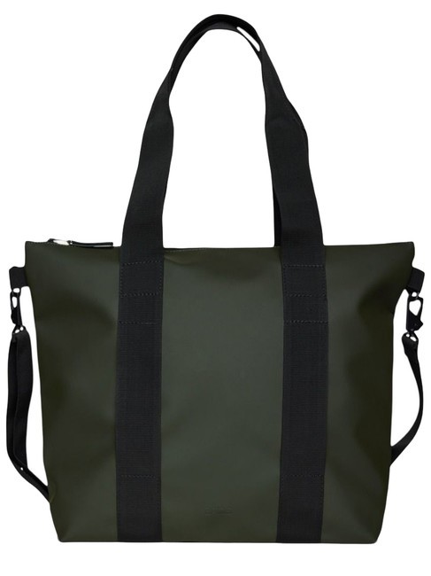 RAINS TOTE BAG MINI Borsa impermeabile green - Borse Donna