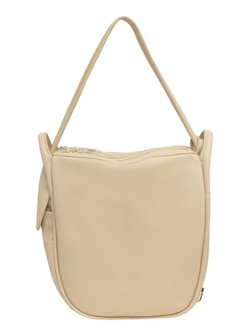 LESAC TRIO Zaino sacca in pelle nappa beige - Borse Donna