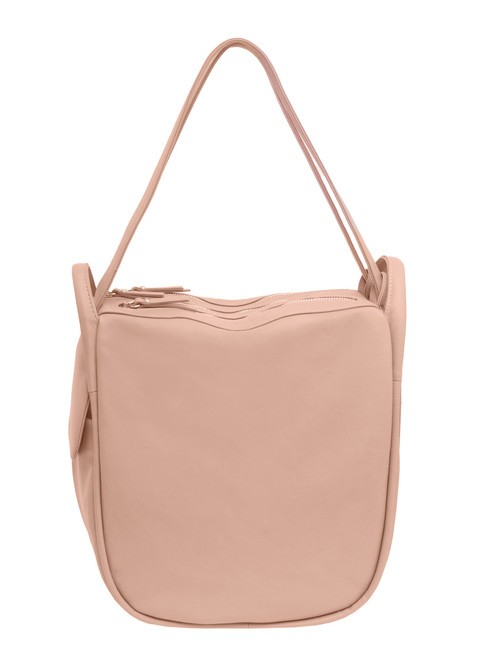 LESAC TRIO Zaino sacca in pelle nappa rosa polvere - Borse Donna