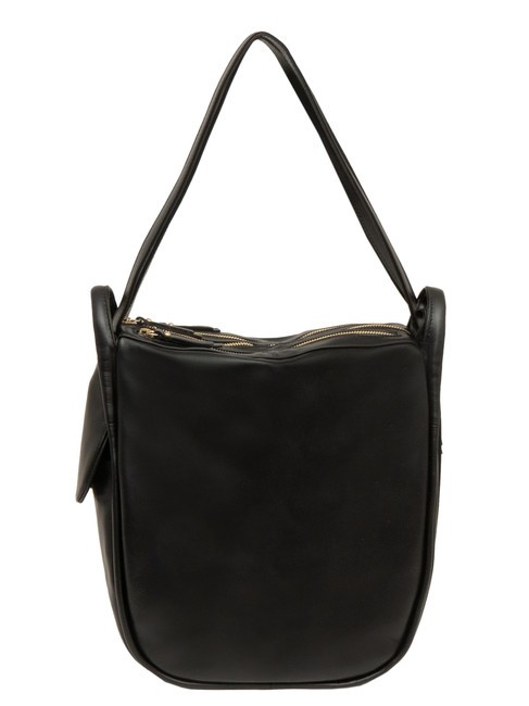 LESAC TRIO Zaino sacca in pelle nappa nero19 - Borse Donna