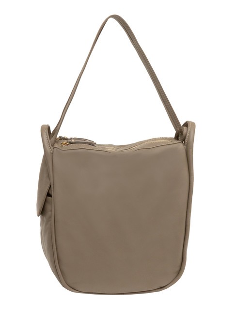 LESAC TRIO Zaino sacca in pelle nappa fango - Borse Donna