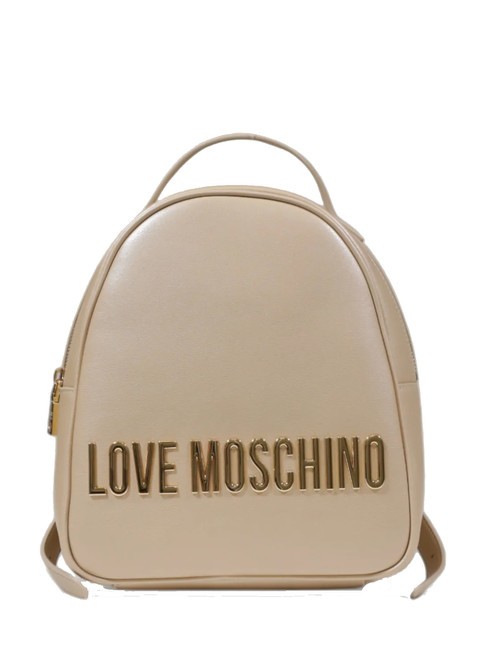 LOVE MOSCHINO LOGO LETTERING Zainetto gold - Borse Donna