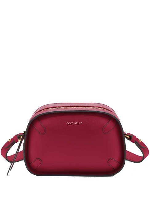 COCCINELLE MALETA CALF Mini Bag a tracolla, in pelle sangria - Borse Donna