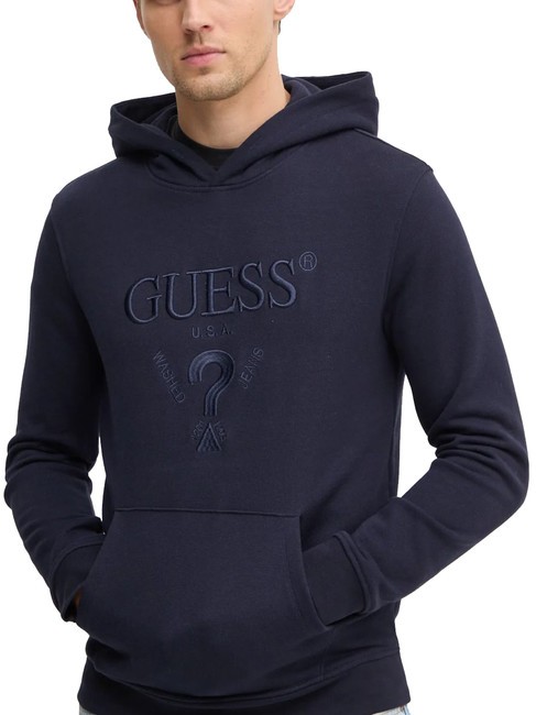 GUESS BEAU  Felpa con cappuccio smartblue - Felpe Uomo