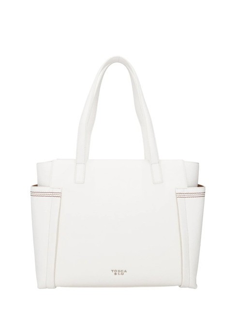 TOSCA BLU CAMOGLI Borsa shopping con tasche laterali bianco - Borse Donna