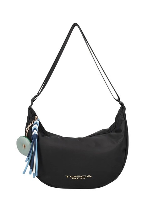 TOSCA BLU LIQUIRIZIA Borsa mezzaluna in nylon Nero - Borse Donna