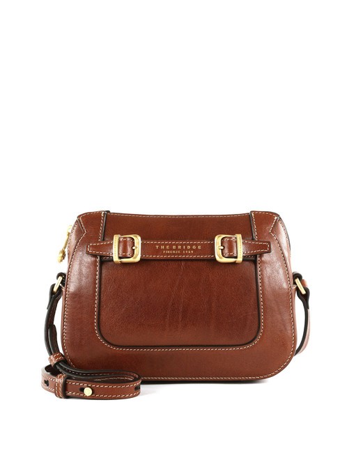 THE BRIDGE GAIA Borsa camera case in pelle a tracolla MARRONE - Borse Donna