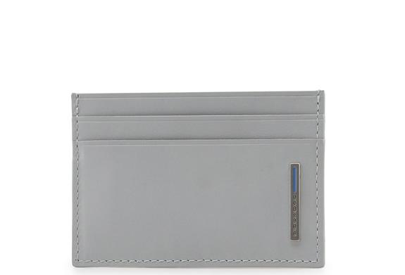 PIQUADRO Portacard BLU SQUARE Out grigio2 - Portafogli Uomo