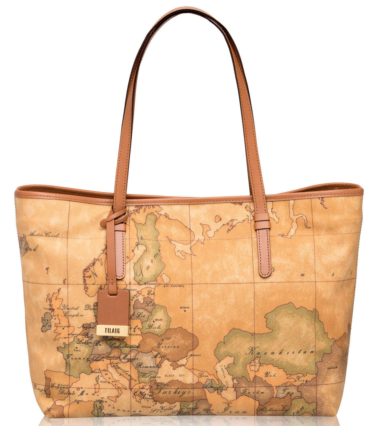 Alviero Martini 1^ Classe Shopping Bag Grande, A Spalla Naturale