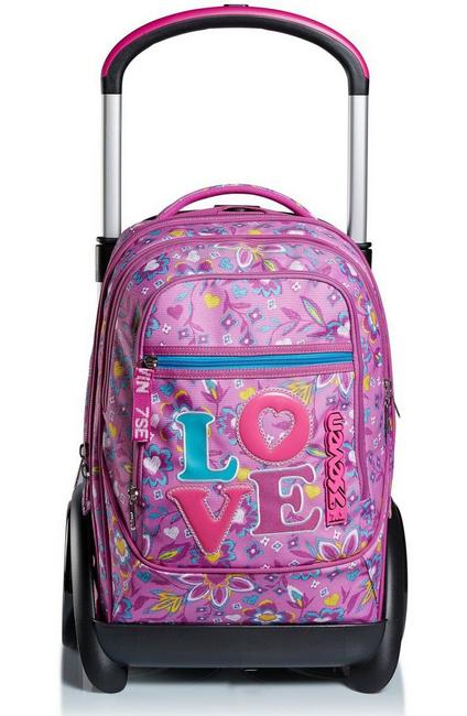 SEVEN TYRE LOVE SONG Zaino trolley, sganciabile CYCLAMIN             - Zaini con carrello