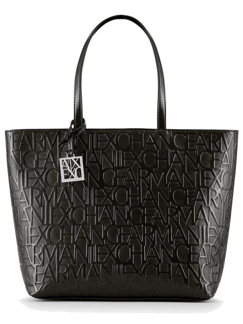 ARMANI EXCHANGE VERNICE Shopping bag a spalla Nero - Borse Donna