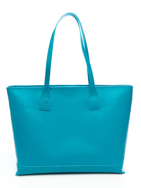 PIQUADRO BLUE SQUARE Shopping Bag in pelle AZZURRO - Borse Donna