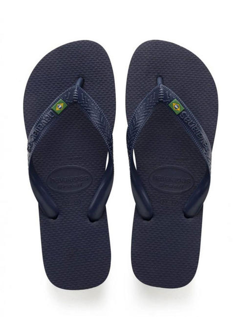 HAVAIANAS  BRASIL LOGO Infradito navyblu - Scarpe Unisex