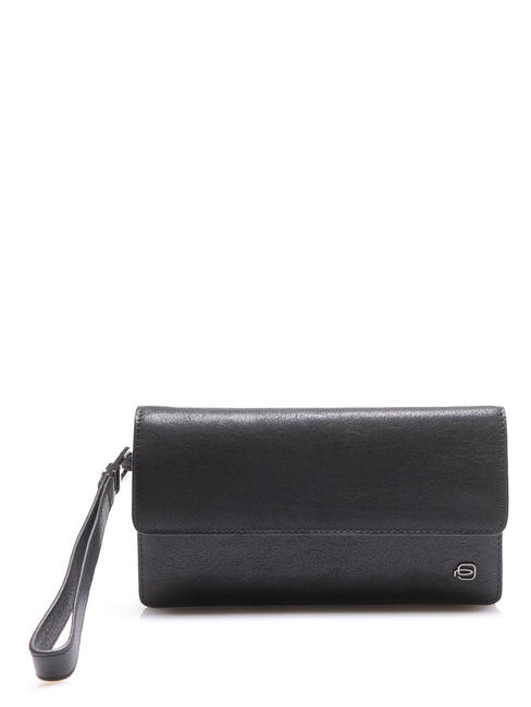 PIQUADRO BLACK SQUARE Pochette con polsierina, in pelle Nero - Porta tablet & Organizer