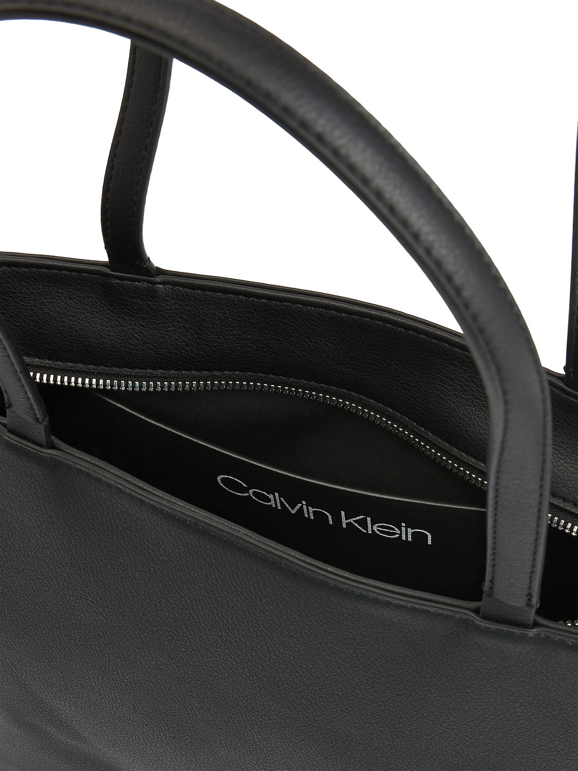 calvin klein black shopper bag