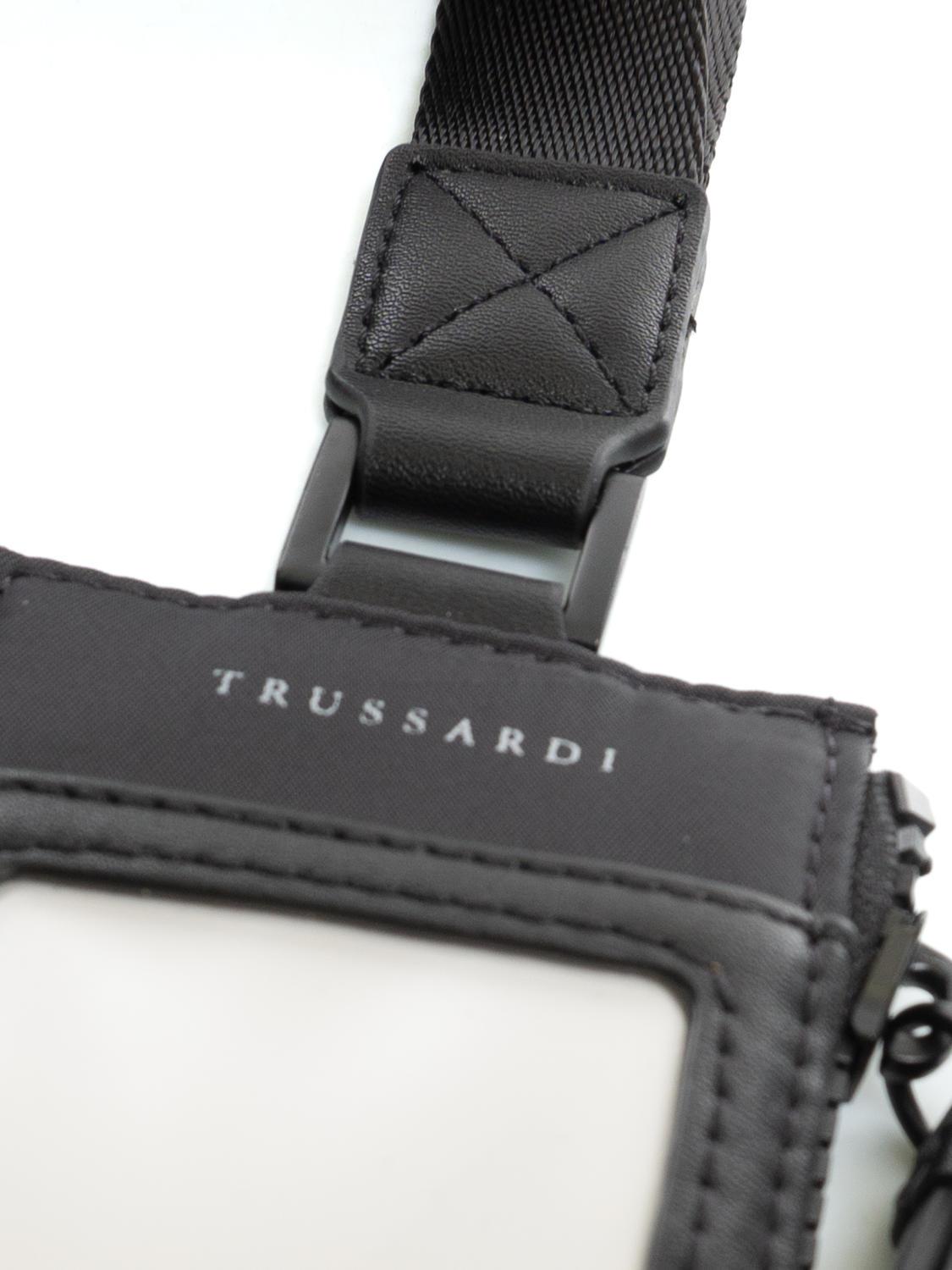 Trussardi Fashion Porta Badge In Pelle Bordeaux - Acquista A Prezzi Outlet!