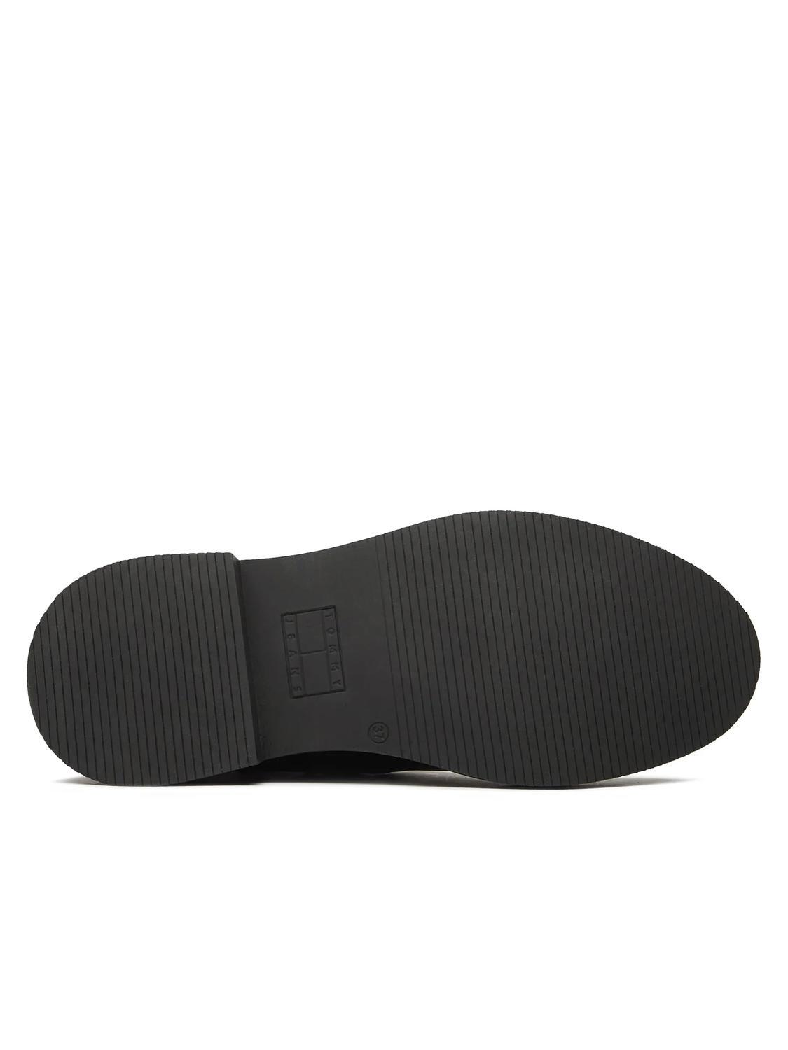 Tommy Hilfiger Tj Chelsea Flat Stivali Beatles In Pelle Nero - Acquista A  Prezzi Outlet!