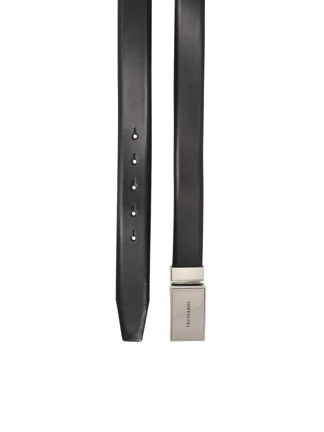 DUE 2 DOPPIA Fila Pelle Cintura con Argento Occhiello Buchi & Buckle Nero  EUR 5,70 - PicClick IT