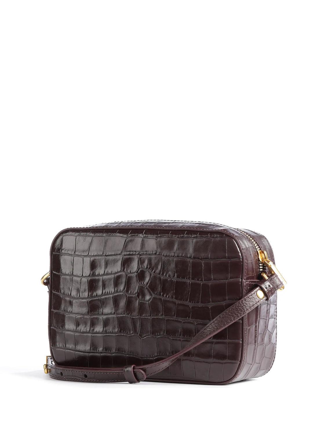 COCCINELLE BEAT Croco Shiny Soft Mini Bag a tracolla in pelle